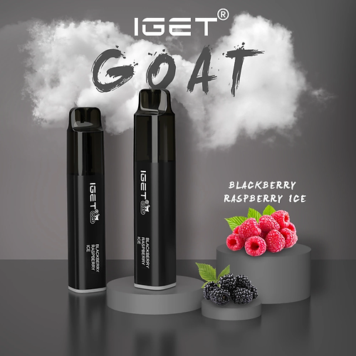 IGET GOAT BLACKBERRY RASPBERRY ICE – 5000 PUFFS