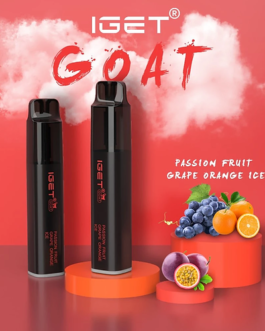 IGET GOAT PASSIONFRUIT GRAPE ORANGE ICE – 5000 PUFFS