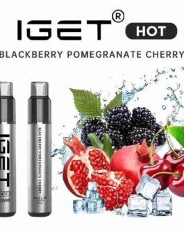 IGET HOT BLACKBERRY POMEGRANATE CHERRY – 5500 PUFFS