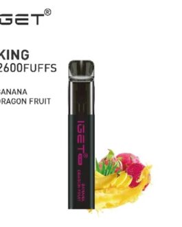 IGET KING BANANA DRAGON FRUIT – 2600 PUFFS