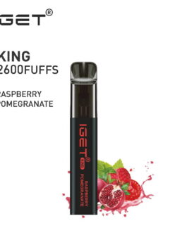 IGET KING RASPBERRY POMEGRANATE – 2600 PUFFS