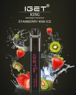 IGET KING STRAWBERRY KIWI ICE – 2600 PUFFS