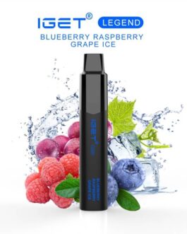 IGET LEGEND BLUEBERRY RASPBERRY GRAPE ICE – 4000 PUFFS