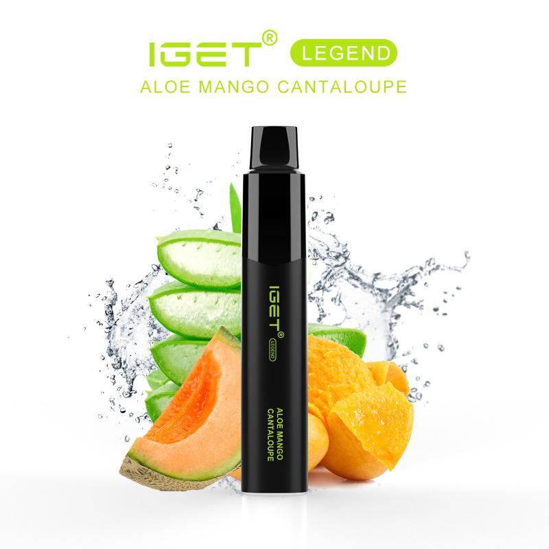 IGET LEGEND ALOE MANGO CANTALOUPE – 4000 PUFFS