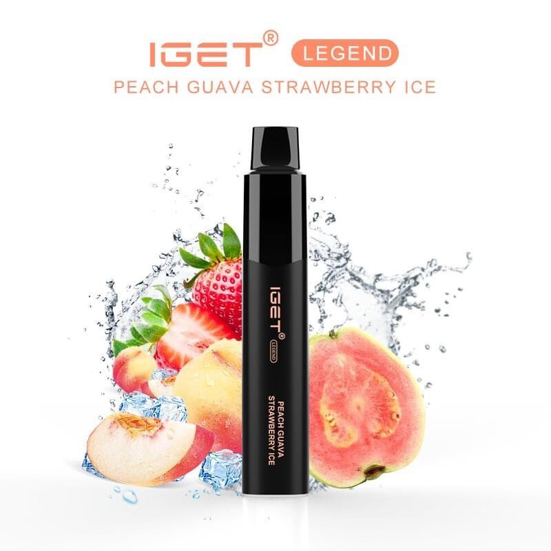 IGET LEGEND PEACH GUAVA STRAWBERRY ICE – 4000 PUFFS