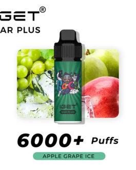 IGET BAR PLUS APPLE GRAPE ICE – 6000 PUFFS