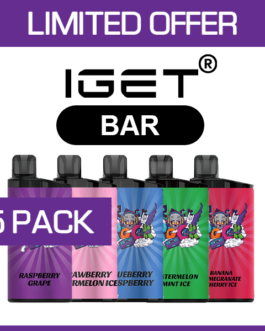 IGET BAR – 3500 PUFFS – 5 PACK