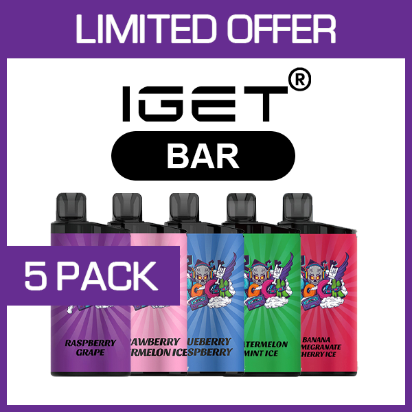 IGET BAR – 3500 PUFFS – 5 PACK