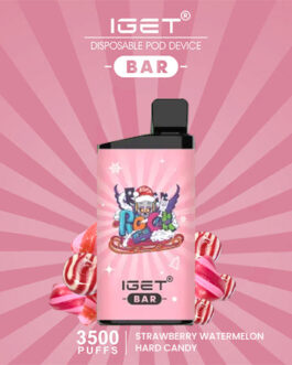 IGET BAR STRAWBERRY WATERMELON HARD CANDY – 3500 PUFFS