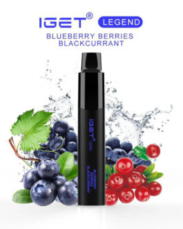 IGET LEGEND BLUEBERRY BERRIES BLACKCURRANT – 4000 PUFFS