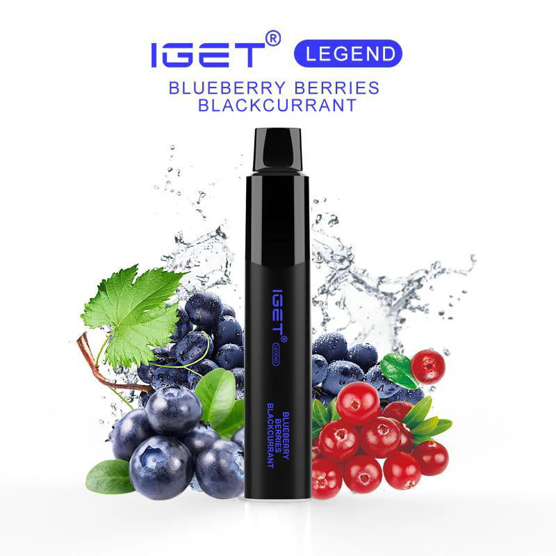 IGET LEGEND BLUEBERRY BERRIES BLACKCURRANT – 4000 PUFFS