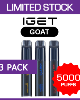 IGET GOAT – 5000 PUFFS – 3 PACK