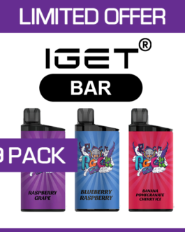 IGET BAR – 3500 PUFFS – 3 PACK