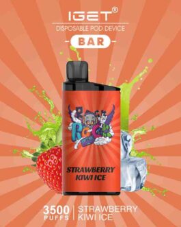 IGET BAR STRAWBERRY KIWI ICE – 3500 PUFFS