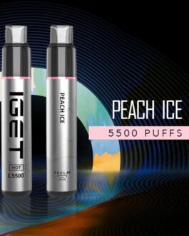 IGET HOT PEACH ICE – 5500 PUFFS