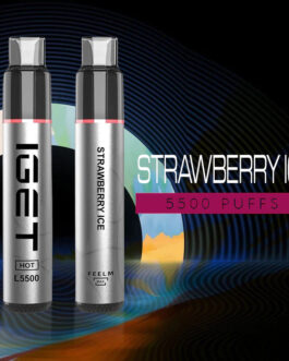 IGET HOT STRAWBERRY ICE – 5500 PUFFS