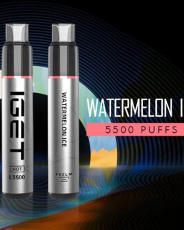 IGET HOT WATERMELON ICE – 5500 PUFFS