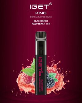 IGET KING BLACKBERRY RASPBERRY ICE – 2600 PUFFS