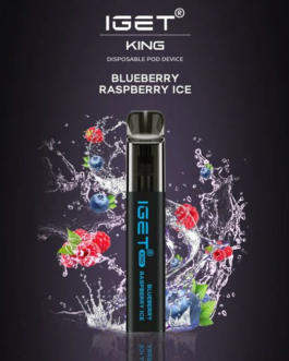 IGET KING BLUEBERRY RASPBERRY ICE – 2600 PUFFS