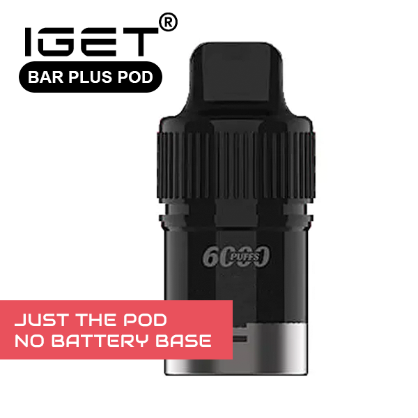 IGET BAR PLUS – POD ONLY – BLACK FOREST – 6000 PUFFS (No Battery Base)