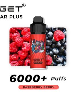 IGET BAR PLUS RASPBERRY BERRY – 6000 PUFFS