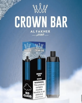 ALFAKHER CROWN BAR BERRY ICE – 8000 PUFFS