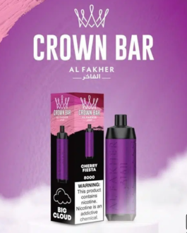 ALFAKHER CROWN BAR- CHERRY FIESTA – 8000 PUFFS