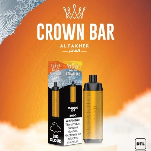 Buy ALFAKHER CROWN BAR- MANGO ICE- 8000 PUFFS - Vape Shop Australia